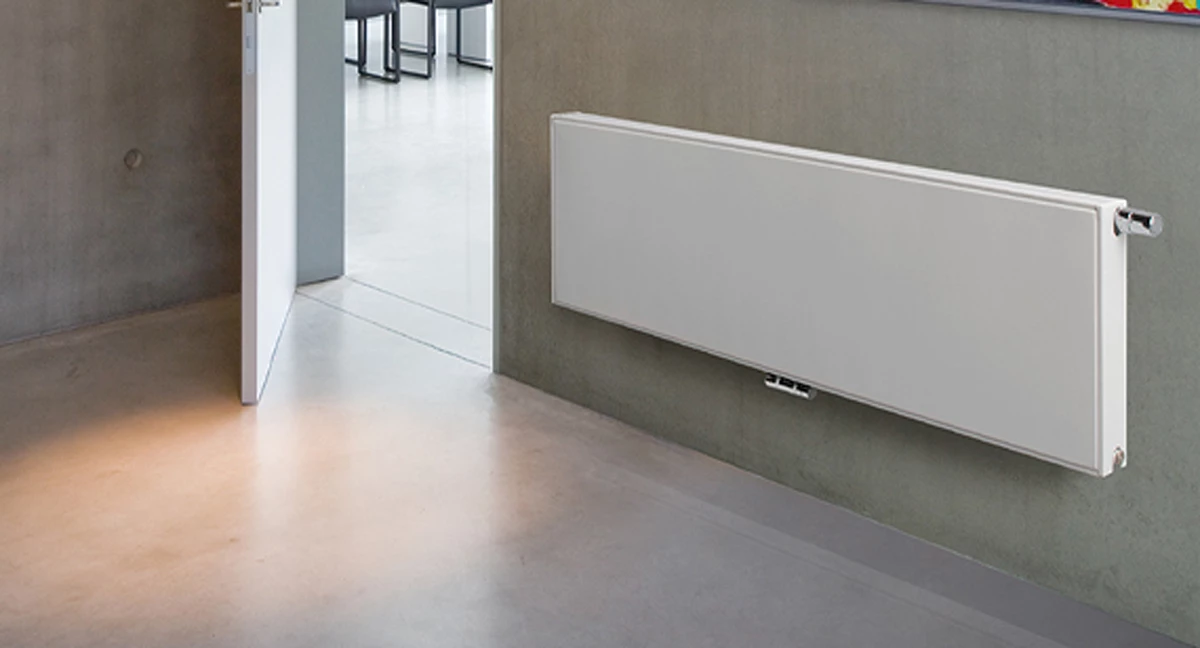 vlakke design radiator plaatsing Vasco
